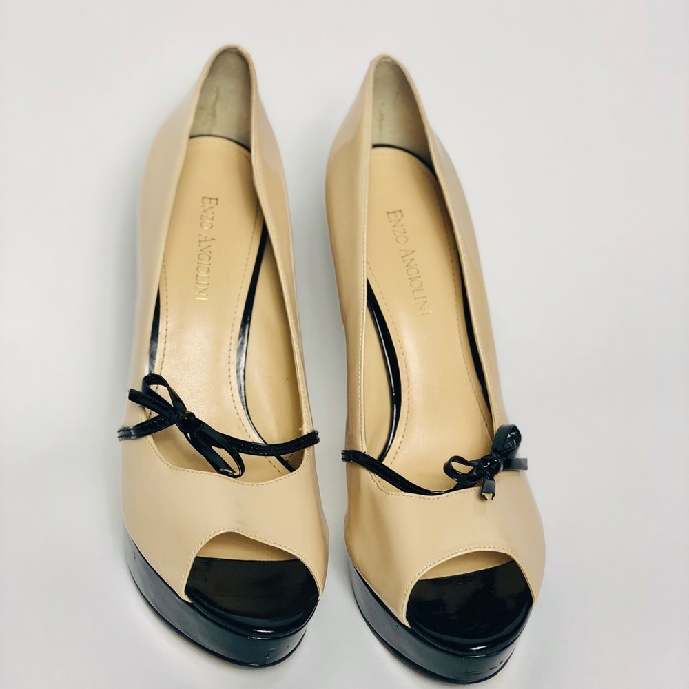 Cream and Black Enzo Angiolini